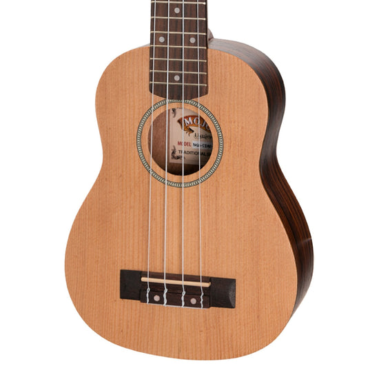 Mojo 'SZ40 Series' Spruce Top and Rosewood Back & Sides Soprano Ukulele (Natural Satin)