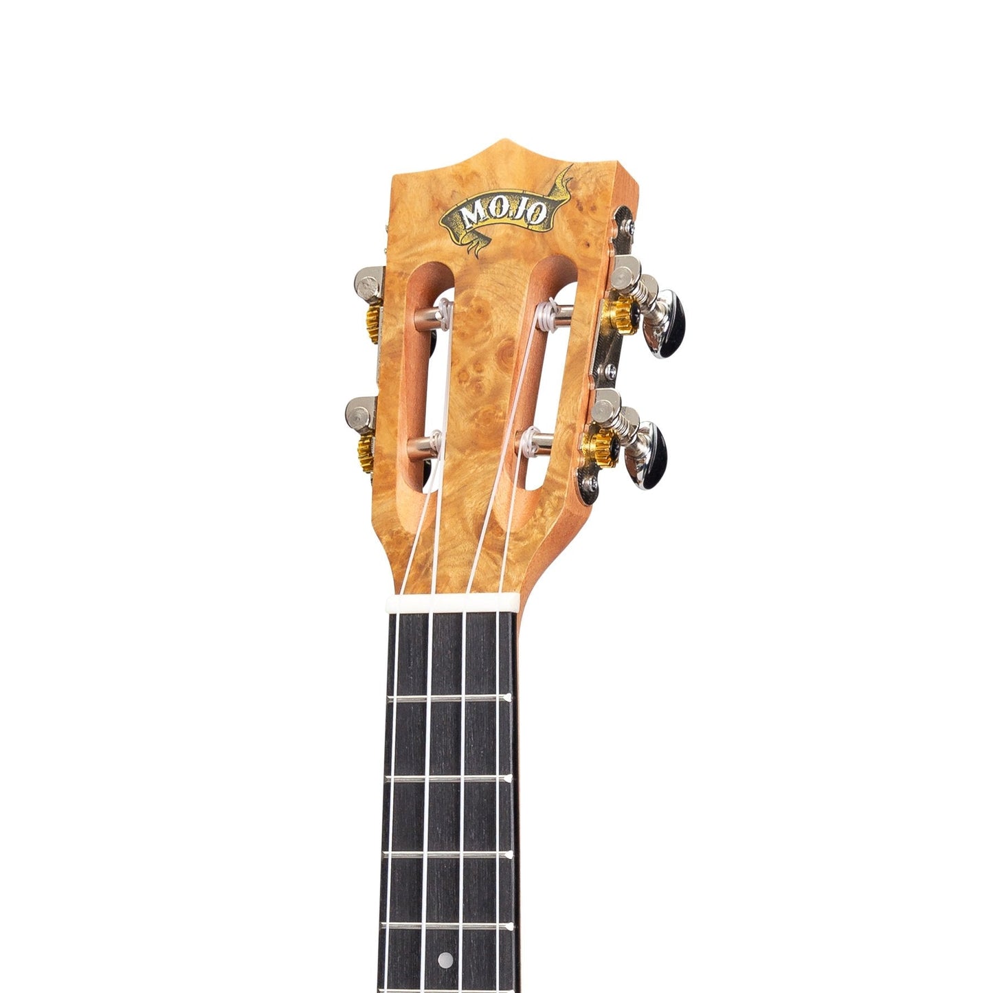 Mojo 'Traditional Series' Solid Birdseye Maple Top Cutaway Concert Ukulele with Gig Bag (Natural Satin)