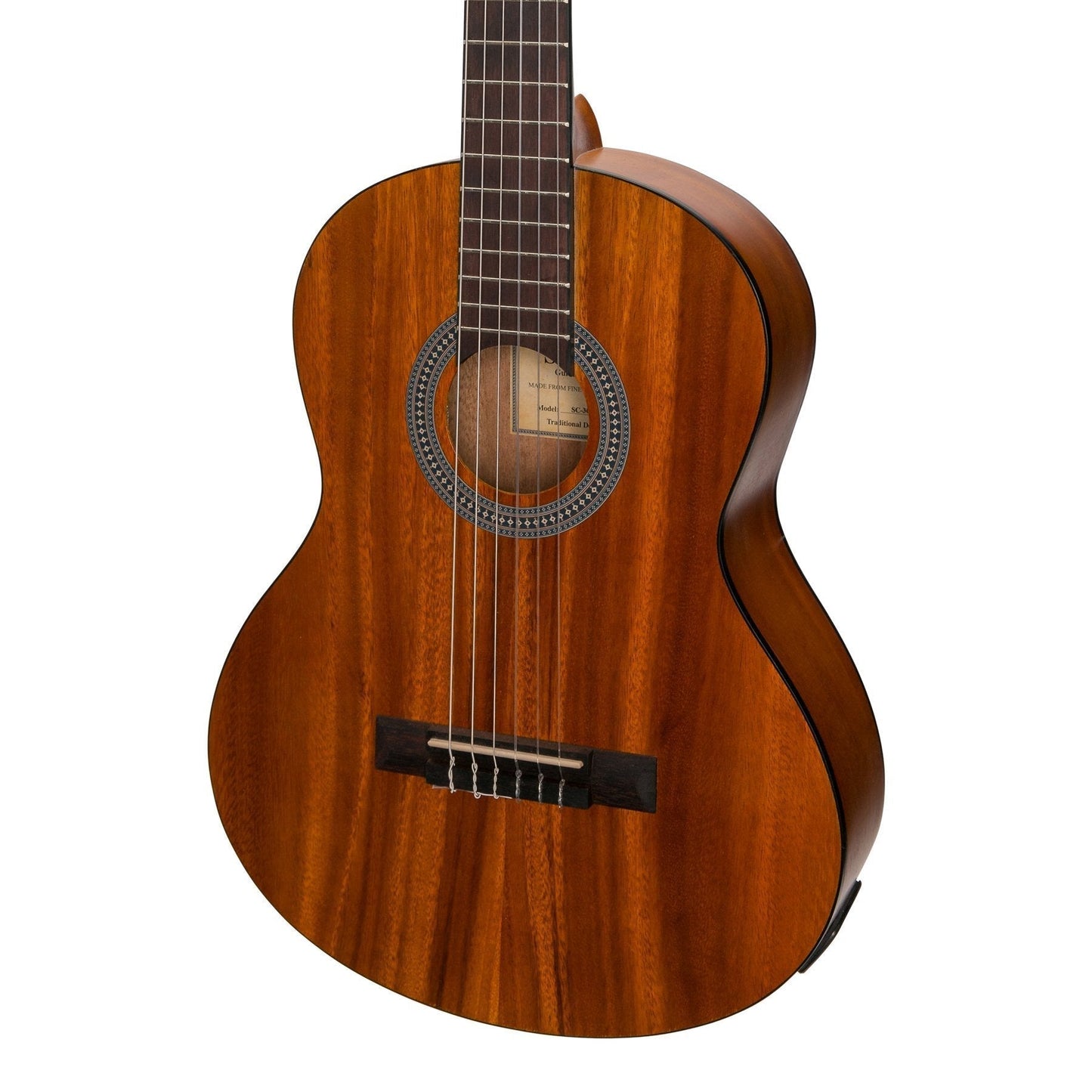 Sanchez 3/4 Student Acoustic-Electric Classical Guitar with Gig Bag and Pickup (Rosewood)
