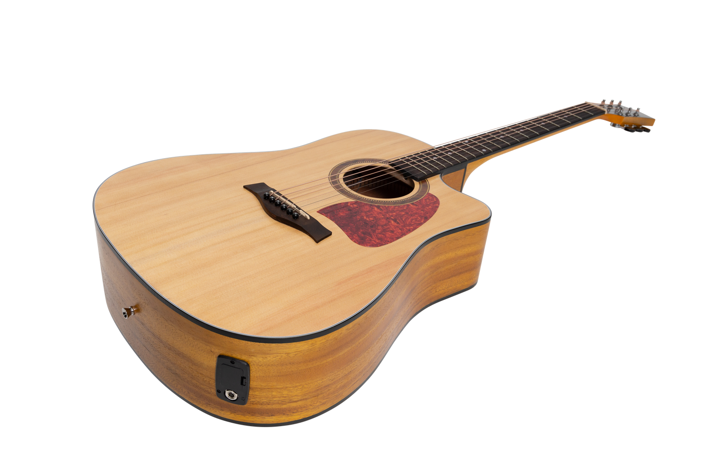 Sanchez Acoustic-Electric Dreadnought Cutaway Guitar Pack (Spruce/Koa)