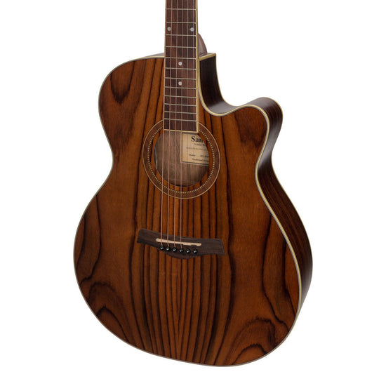 Sanchez Acoustic-Electric Small Body Cutaway Guitar Pack (Rosewood)