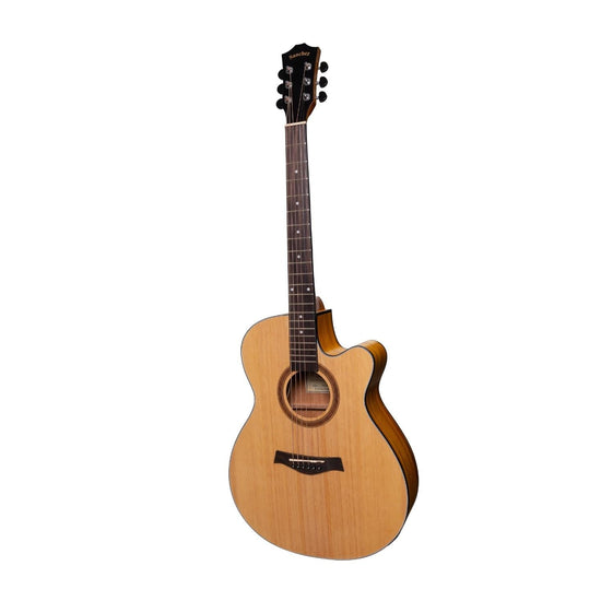 Sanchez Acoustic-Electric Small Body Cutaway Guitar Pack (Spruce/Koa)