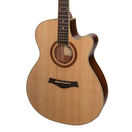 Sanchez Acoustic-Electric Small Body Cutaway Guitar (Spruce/Rosewood)
