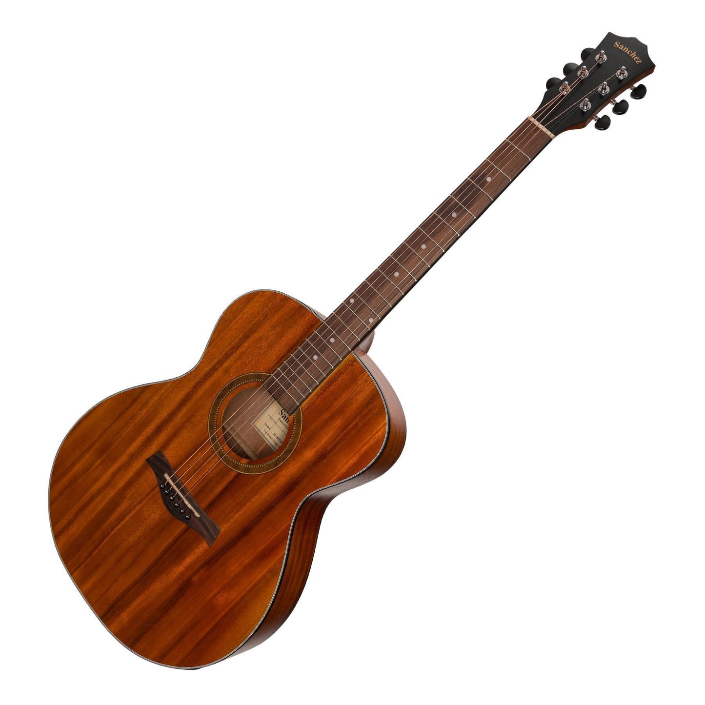 Sanchez Acoustic-Electric Small Body Guitar (Koa)