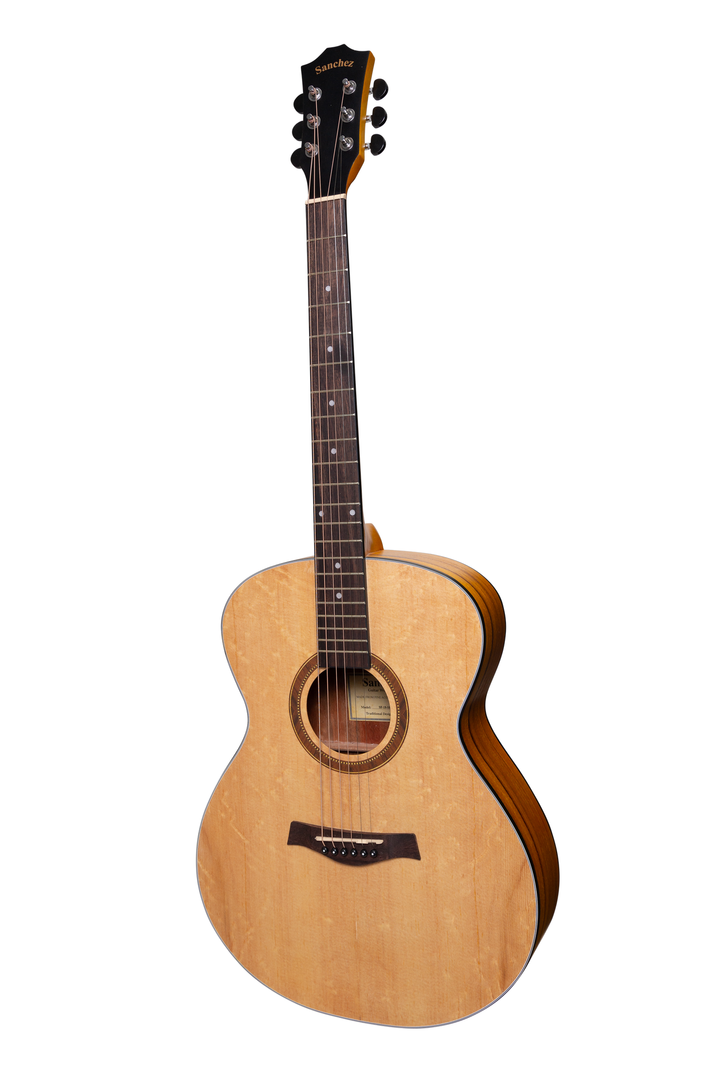 Sanchez Acoustic Small Body Guitar Pack (Spruce/Koa)