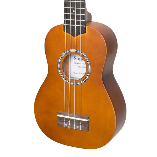 Sanchez 'Colour Series' Soprano Ukulele (Natural Satin)