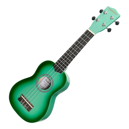 Sanchez 'Colourburst Series' Soprano Ukulele (Greenburst)