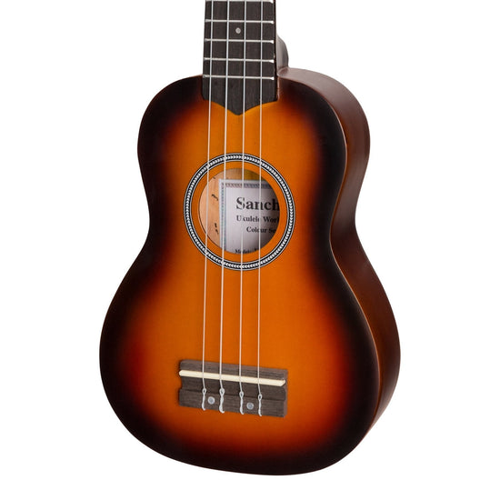 Sanchez 'Colourburst Series' Soprano Ukulele (Old Vintageburst)