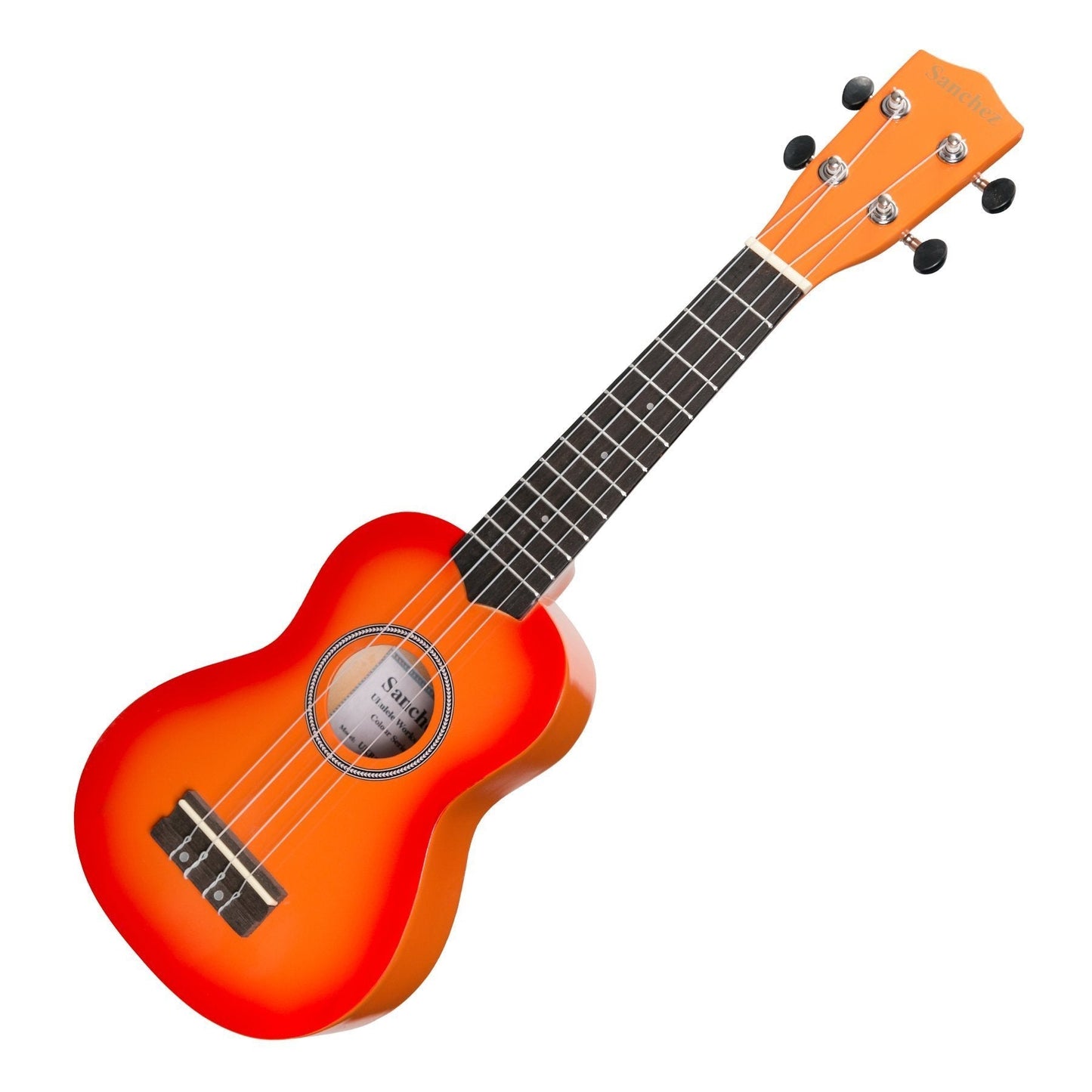 Sanchez 'Colourburst Series' Soprano Ukulele (Orangeburst)