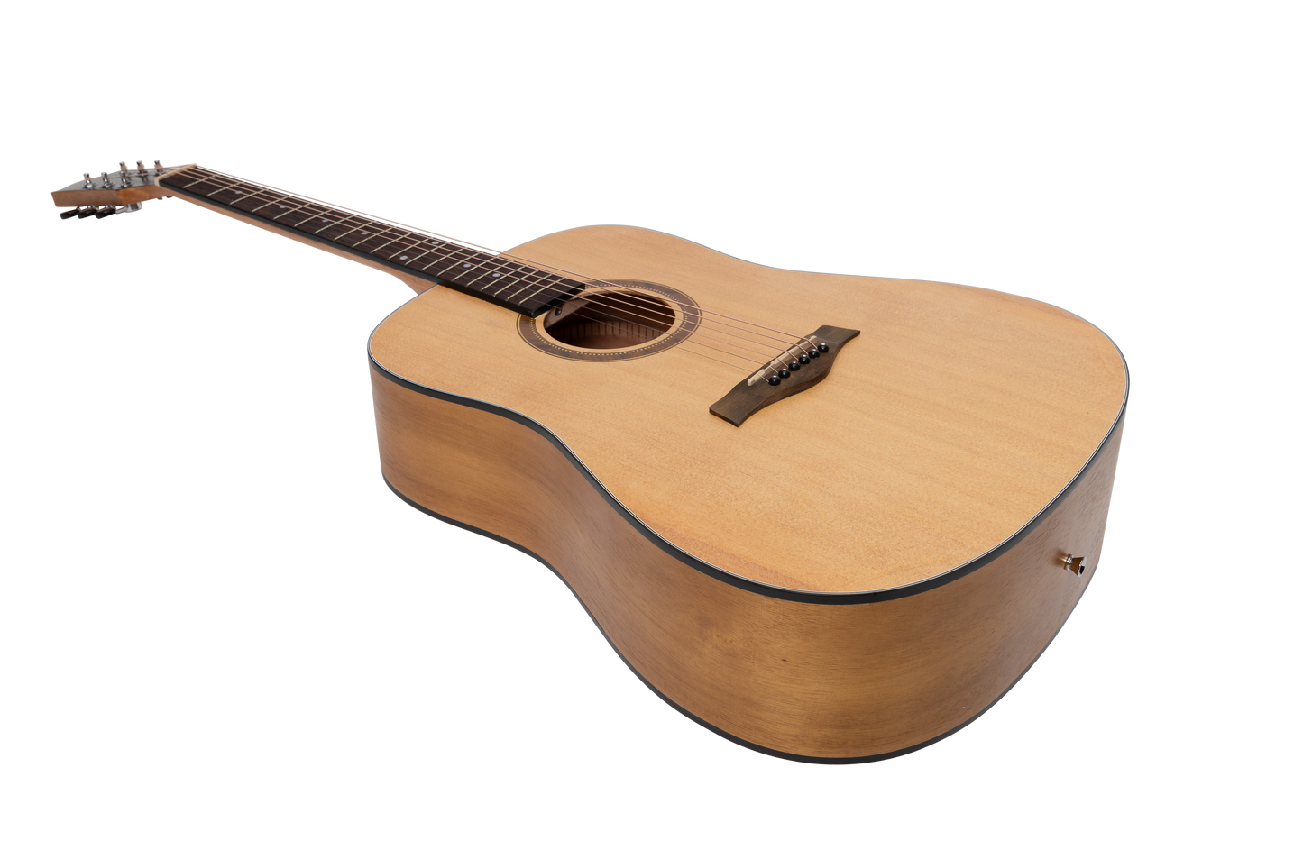 Sanchez Left Handed Acoustic Dreadnought Guitar Pack (Spruce/Acacia)