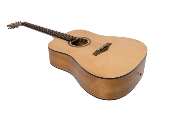 Sanchez Left Handed Acoustic Dreadnought Guitar Pack (Spruce/Acacia)