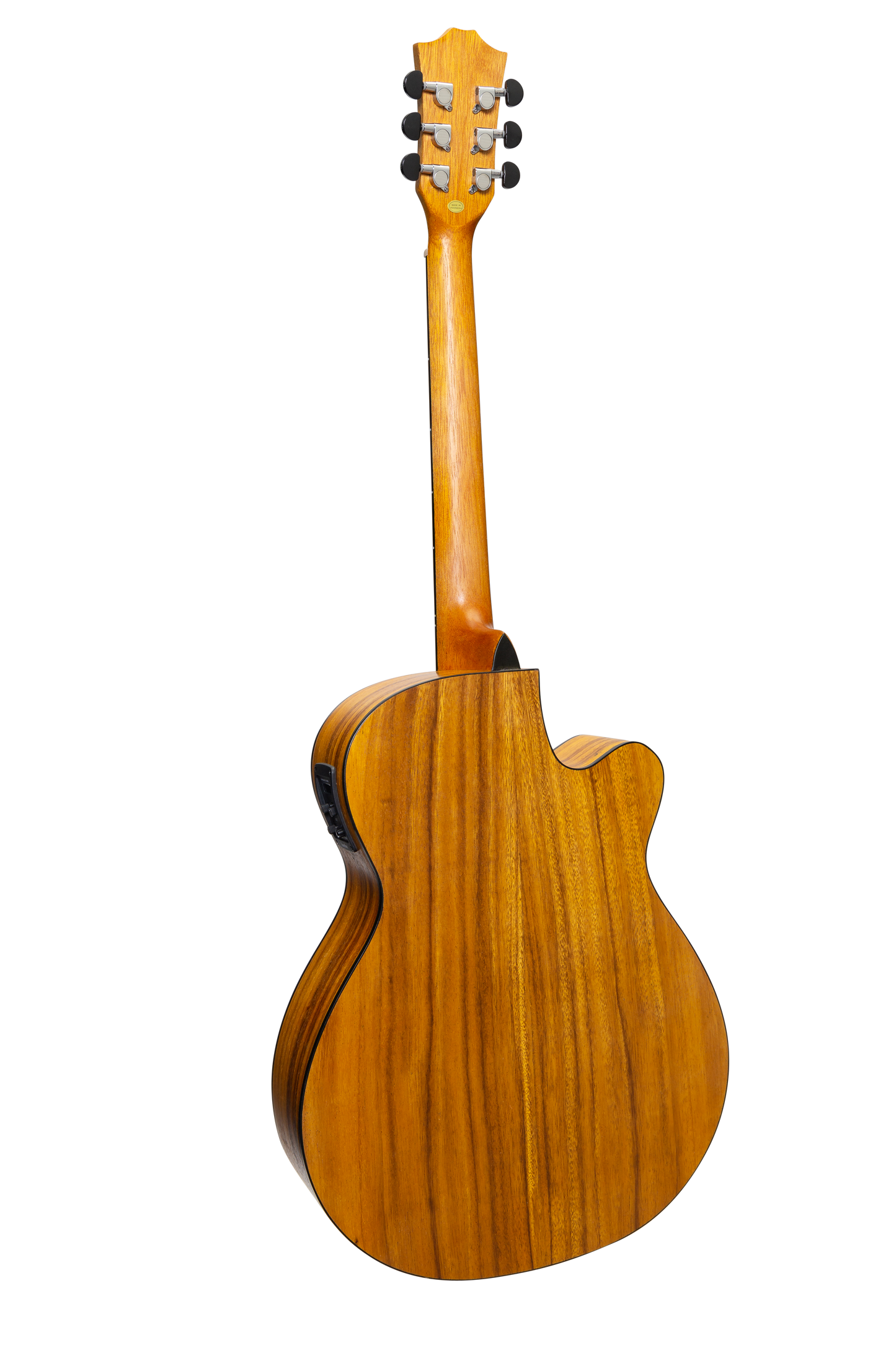 Sanchez Left Handed Acoustic-Electric Small Body Cutaway Guitar Pack (Koa)