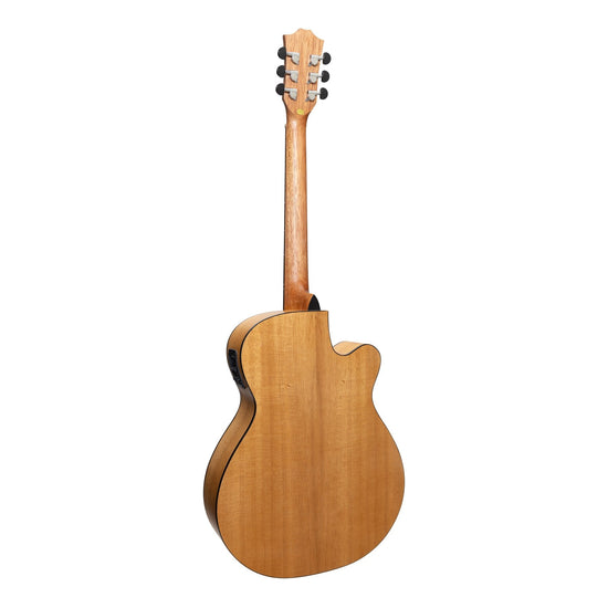 Sanchez Left Handed Acoustic-Electric Small Body Cutaway Guitar (Spruce/Acacia)