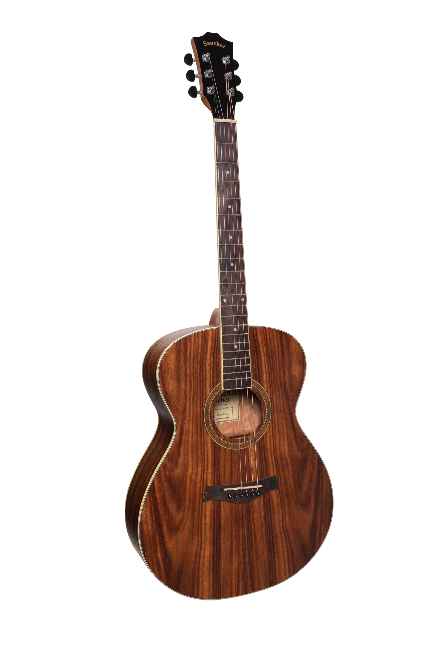 Sanchez Left Handed Acoustic Small Body Guitar Pack (Rosewood)