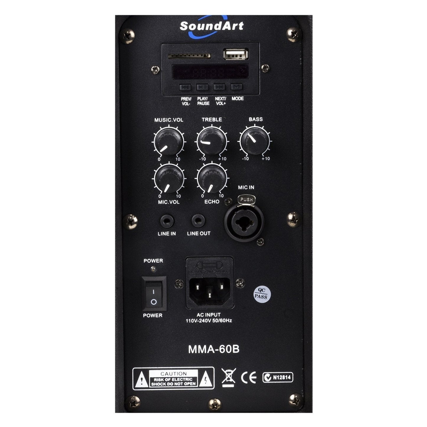 SoundArt 60 Watt Ultra Compact Multi-Purpose Amplifier with Bluetooth