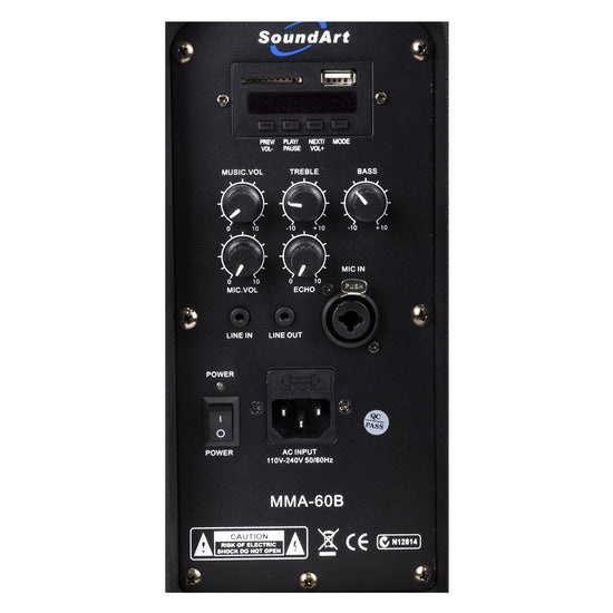 Load image into Gallery viewer, SoundArt 60 Watt Ultra Compact Multi-Purpose Amplifier with Bluetooth
