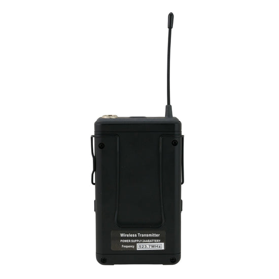 SoundArt 8 Channel 400 Watt Dual Wireless Powered Mixer PA System with DVD Player
