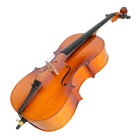 Steinhoff 1/4 Size Solid Top Student Cello Set (Natural Gloss)