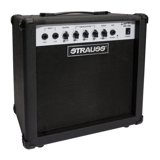 Load image into Gallery viewer, Strauss &amp;#39;Legacy&amp;#39; 25 Watt Combo Solid State Bass Amplifier (Black)
