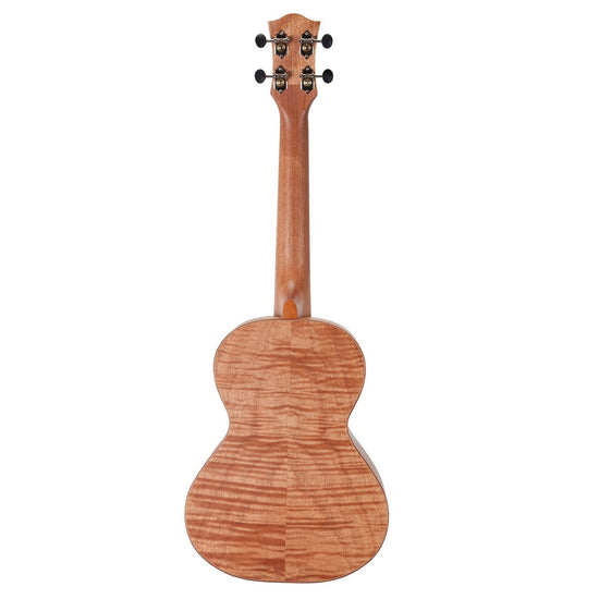 Tiki '2 Series' Mahogany Flame Top Tenor Ukulele with Gig Bag (Natural Satin)