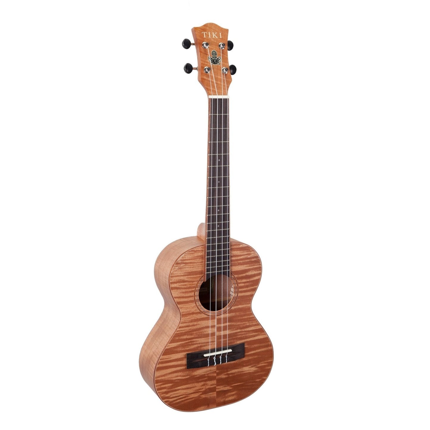 Tiki '2 Series' Mahogany Flame Top Tenor Ukulele with Gig Bag (Natural Satin)