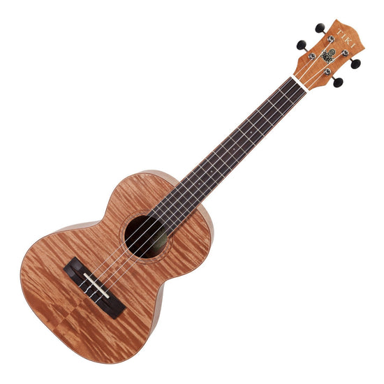 Tiki '2 Series' Mahogany Flame Top Tenor Ukulele with Gig Bag (Natural Satin)