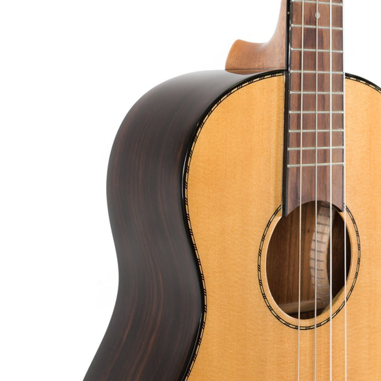 Tiki '22 Series' Spruce Solid Top Baritone Ukulele with Hard Case (Natural Gloss)