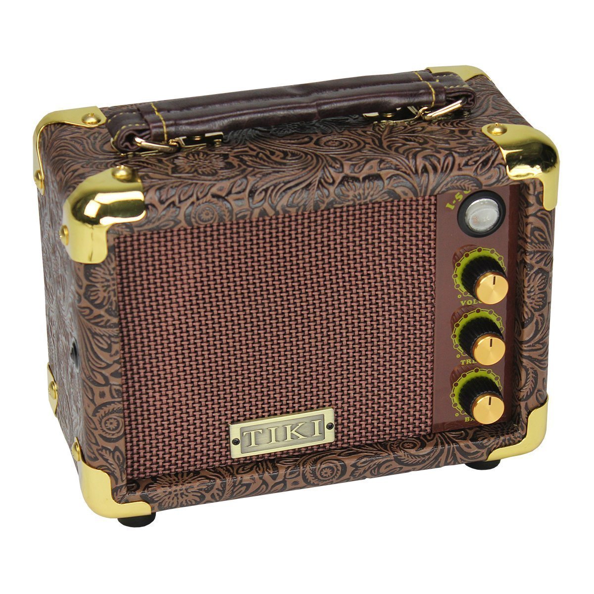 Tiki 5 Watt Portable Ukulele Amplifier (Paisley Brown)