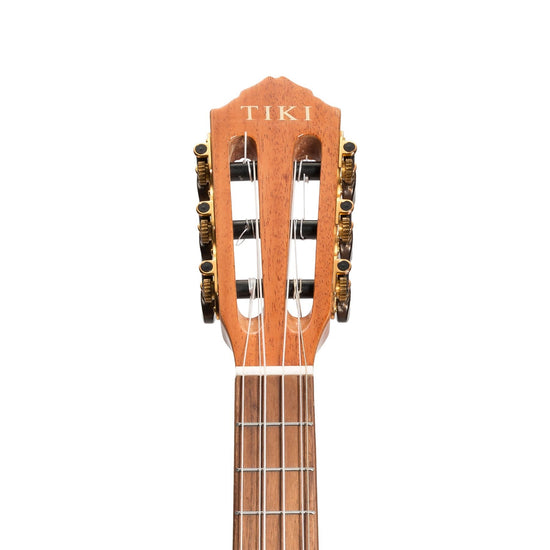 Tiki 6 String Mahogany Solid Top Electric Ukulele with Gig Bag (Natural Gloss)