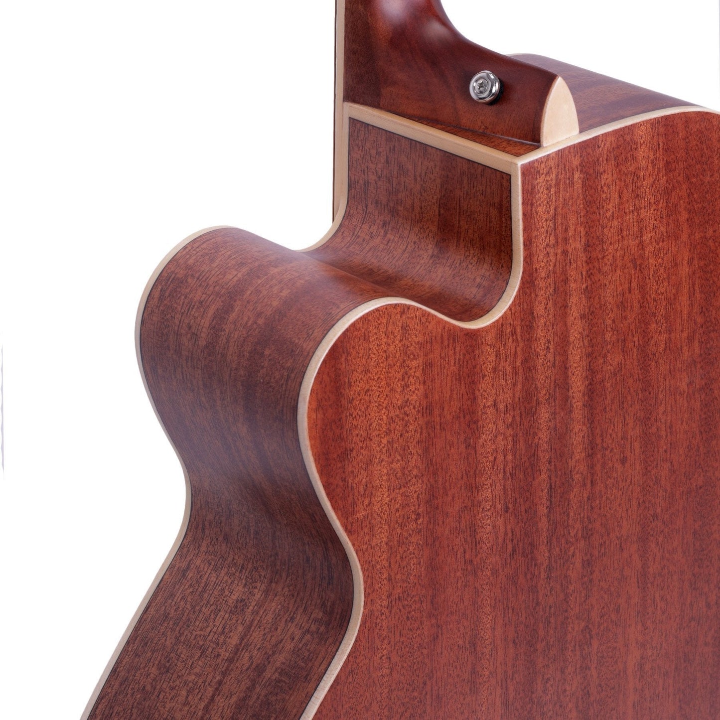 Timberidge '1 Series' Spruce Solid Top & Mahogany Solid Back Acoustic-Electric Cutaway Bass Guitar (Natural Satin)