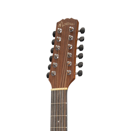 Martinez 'Natural Series' Solid Mahogany Top 12-String Left Handed Acoustic-Electric Small Body Cutaway Guitar (Open Pore)
