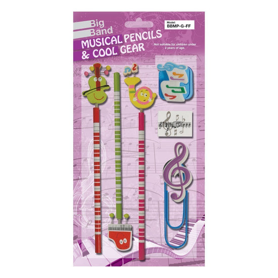 Load image into Gallery viewer, Big Band Pencil Set (Funny Face Pink)
