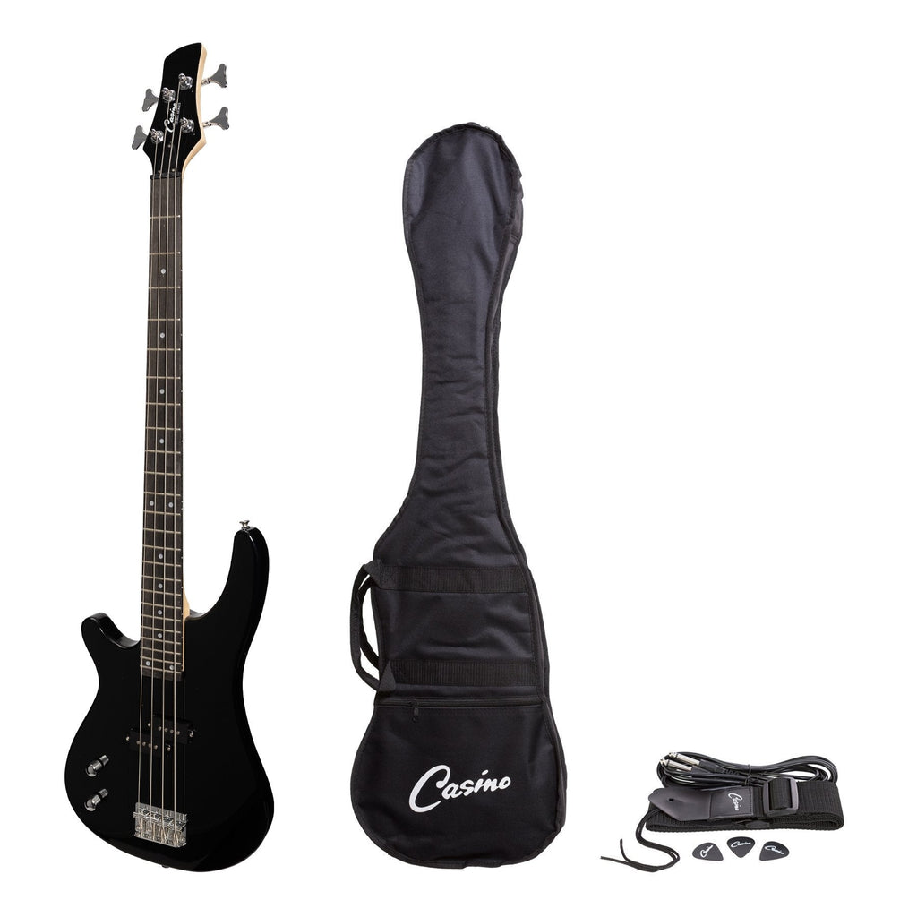 Casino '24 Series' Left Handed Tune-Style Electric Bass Guitar Set