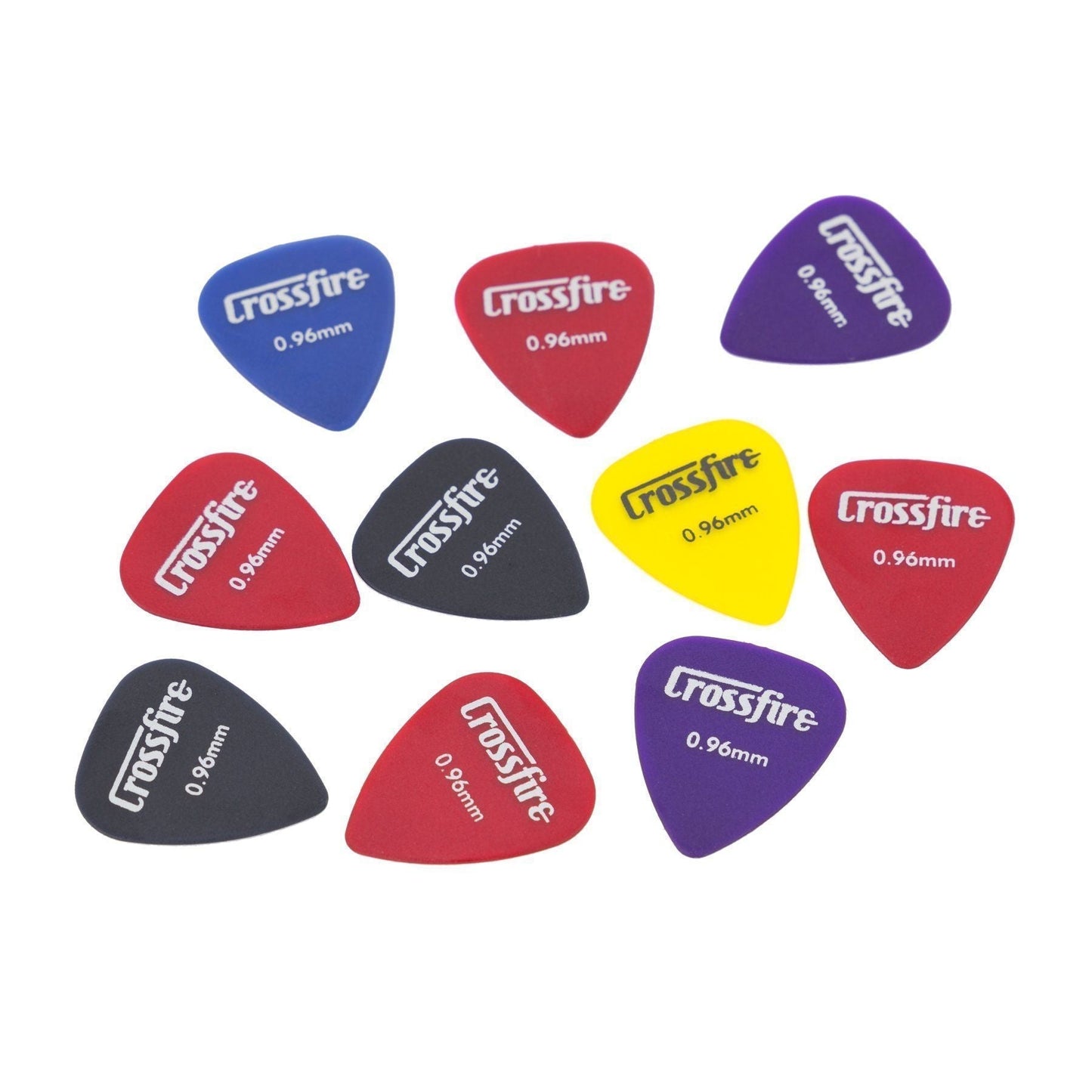 Crossfire 0.96mm Guitar Picks 10 Pack Assorted jademcaustralia