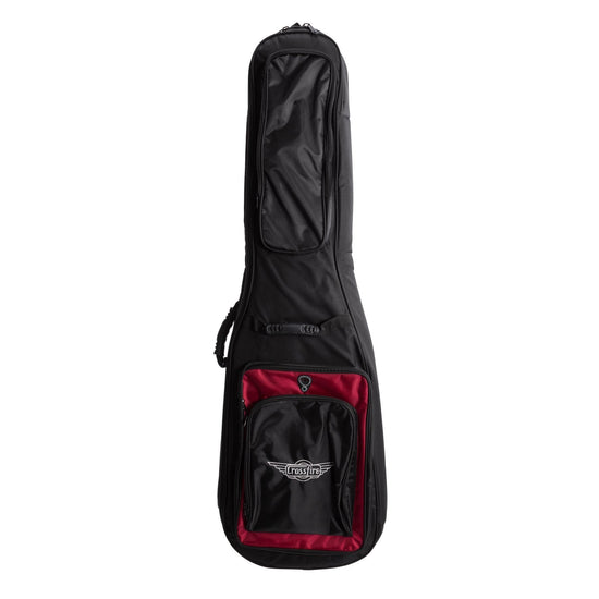 Crossfire Deluxe Padded Electric Bass Guitar Gig Bag (Black)