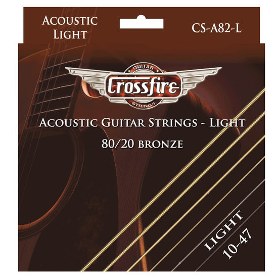 Load image into Gallery viewer, Crossfire Light 80/20 Bronze Acoustic Guitar Strings (10-47)
