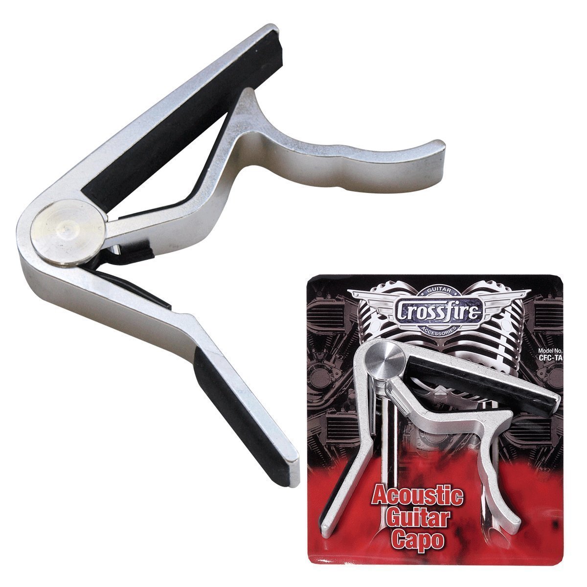 Crossfire Trigger-Style Classical Guitar Capo (Nickel)
