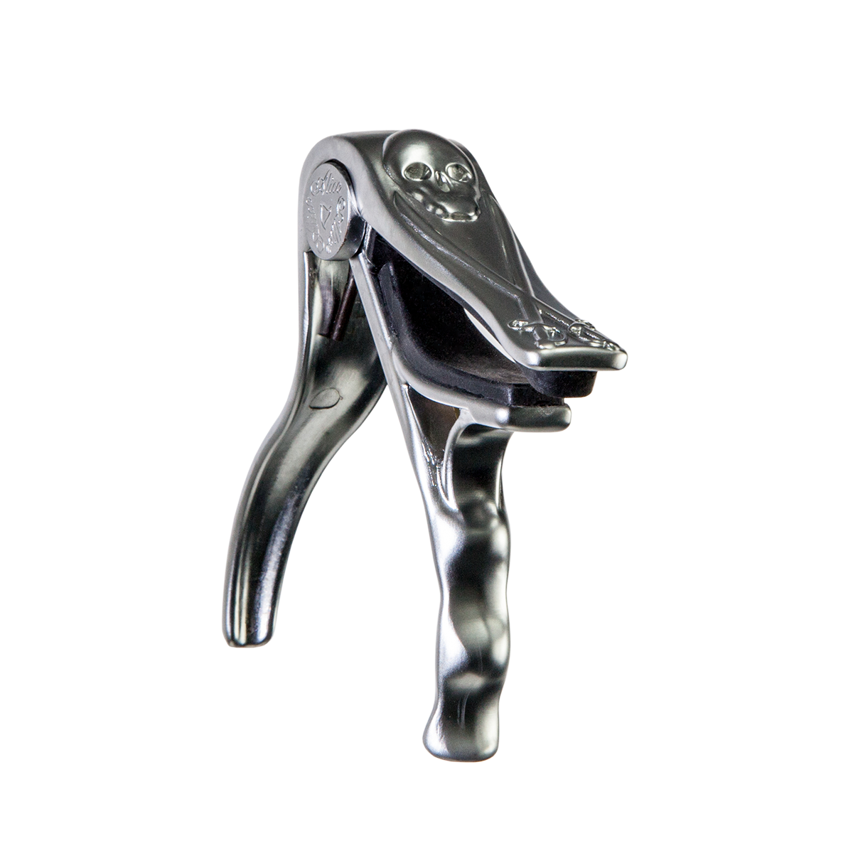 Crossfire Trigger-Style 'Skull' Acoustic Guitar Capo (Chrome)