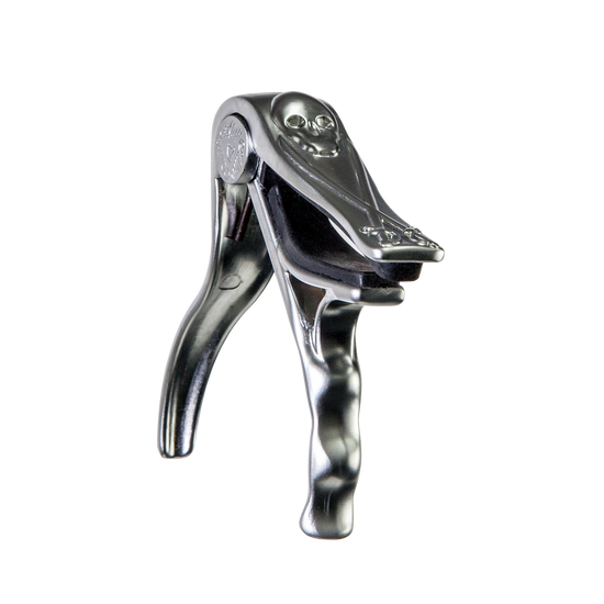 Crossfire Trigger-Style 'Skull' Acoustic Guitar Capo (Chrome)