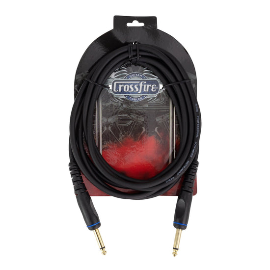 Crosssfire 10' / 3 Metre Instrument Cable with Straight Moulded Jacks