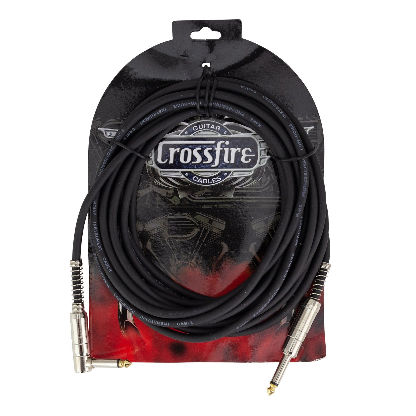 Crosssfire 20' / 6 Metre Instrument Cable with Straight/Angled Metal Jacks