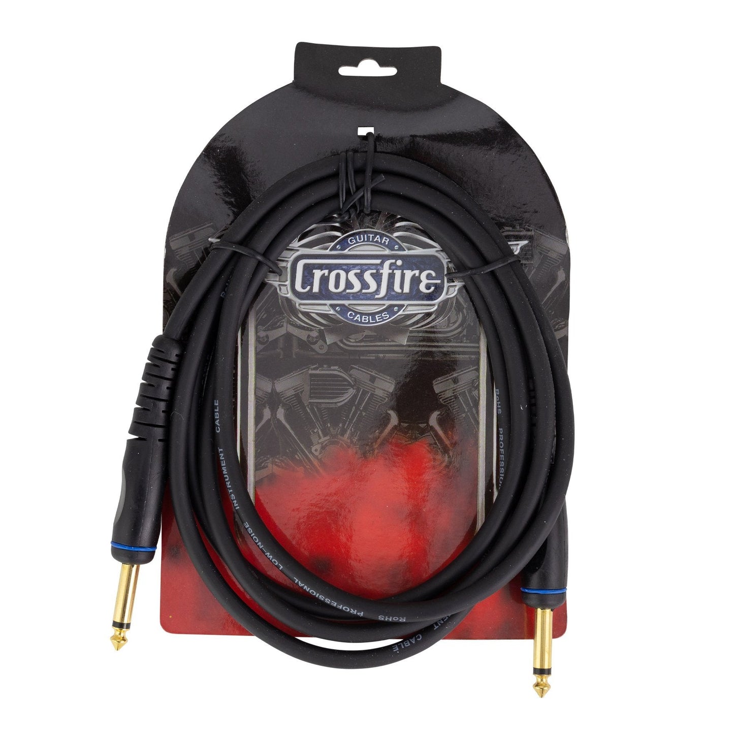 Crosssfire 6' / 2 Metre Instrument Cable with Straight Moulded Jacks
