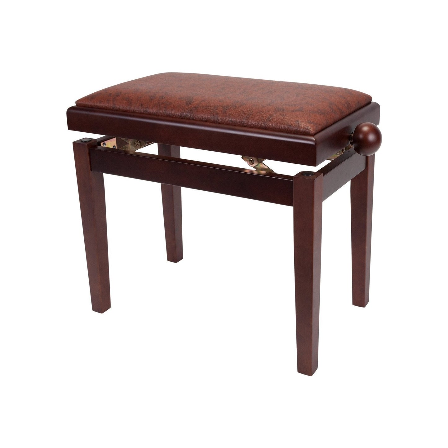 Crown Timber Trim Height Adjustable Piano Stool (Walnut)