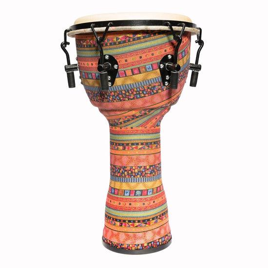 Drumfire 10" Tuneable Natural Hide Head Djembe (Multicolour)