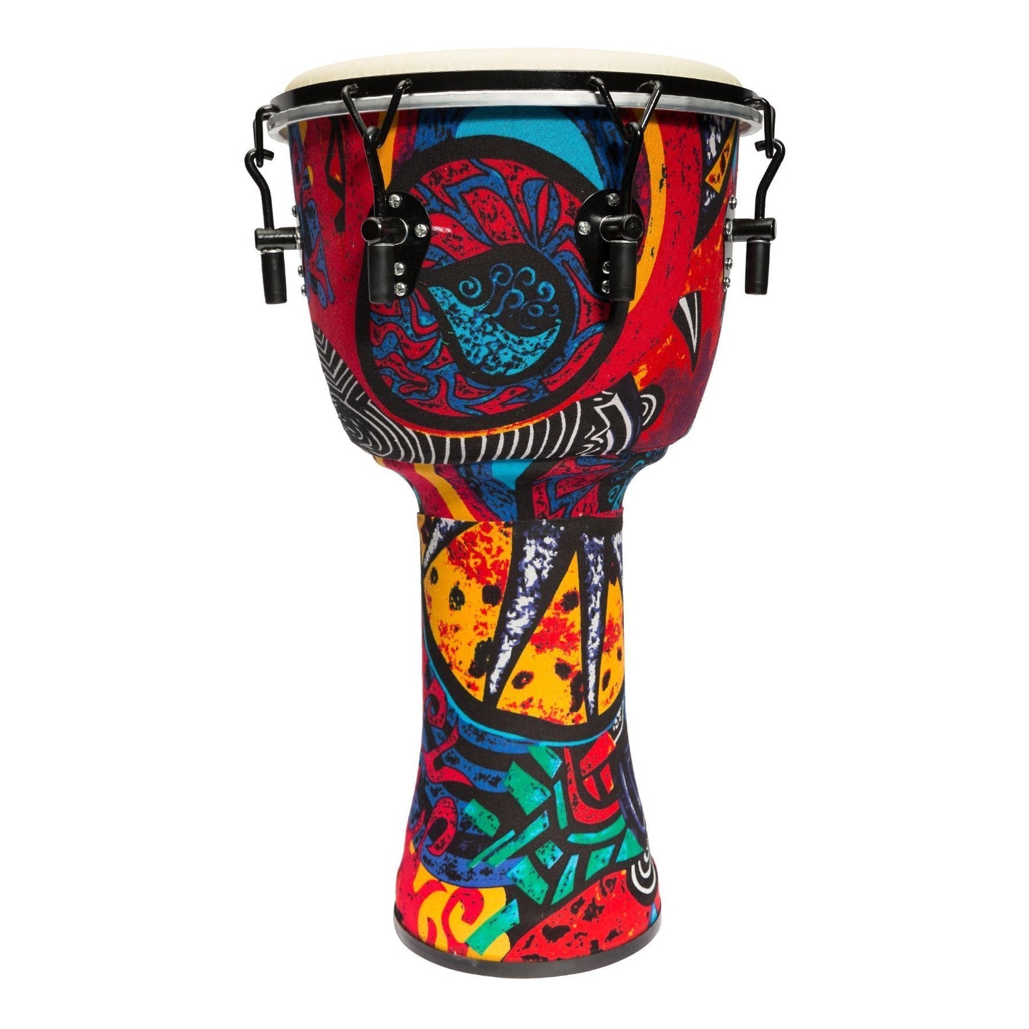 Drumfire 12" Tuneable Synthetic Head Djembe (Multicolour)