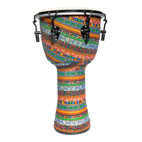 Drumfire 12" Tuneable Synthetic Head Djembe (Multicolour)