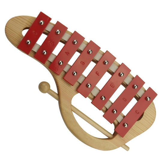 Drumfire Diatonic Metallophone with Beater (Red)