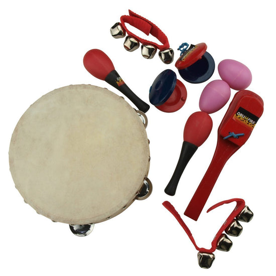 Drumfire Hand Percussion Set with Carry Bag (6-Piece)