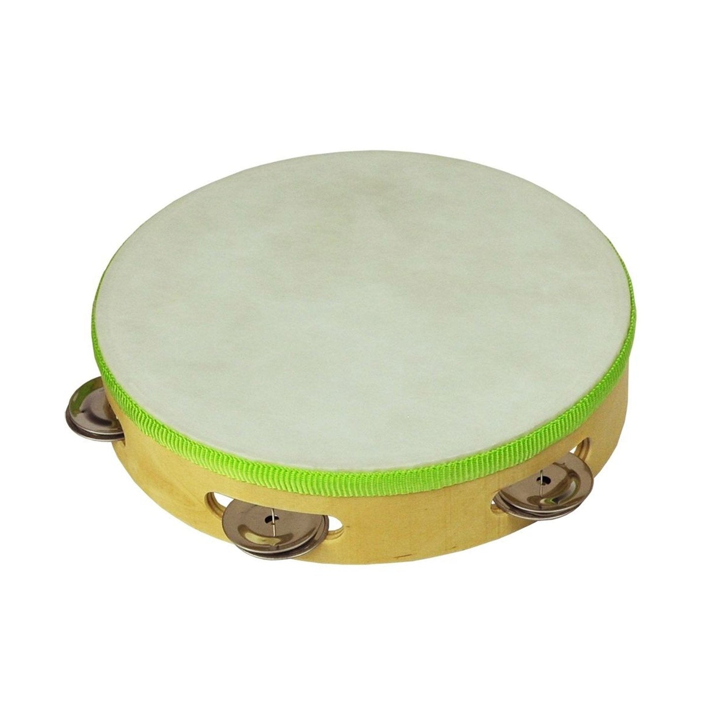 Drumfire Headed Wooden Tambourine (8")