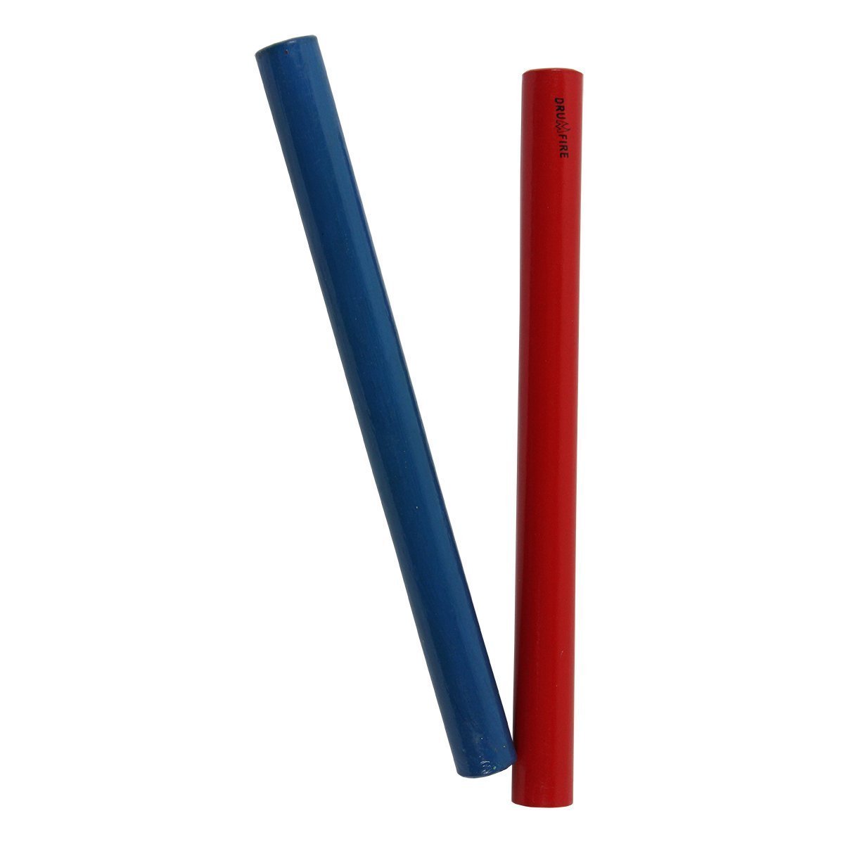 Drumfire Wood Claves (Blue/Red)